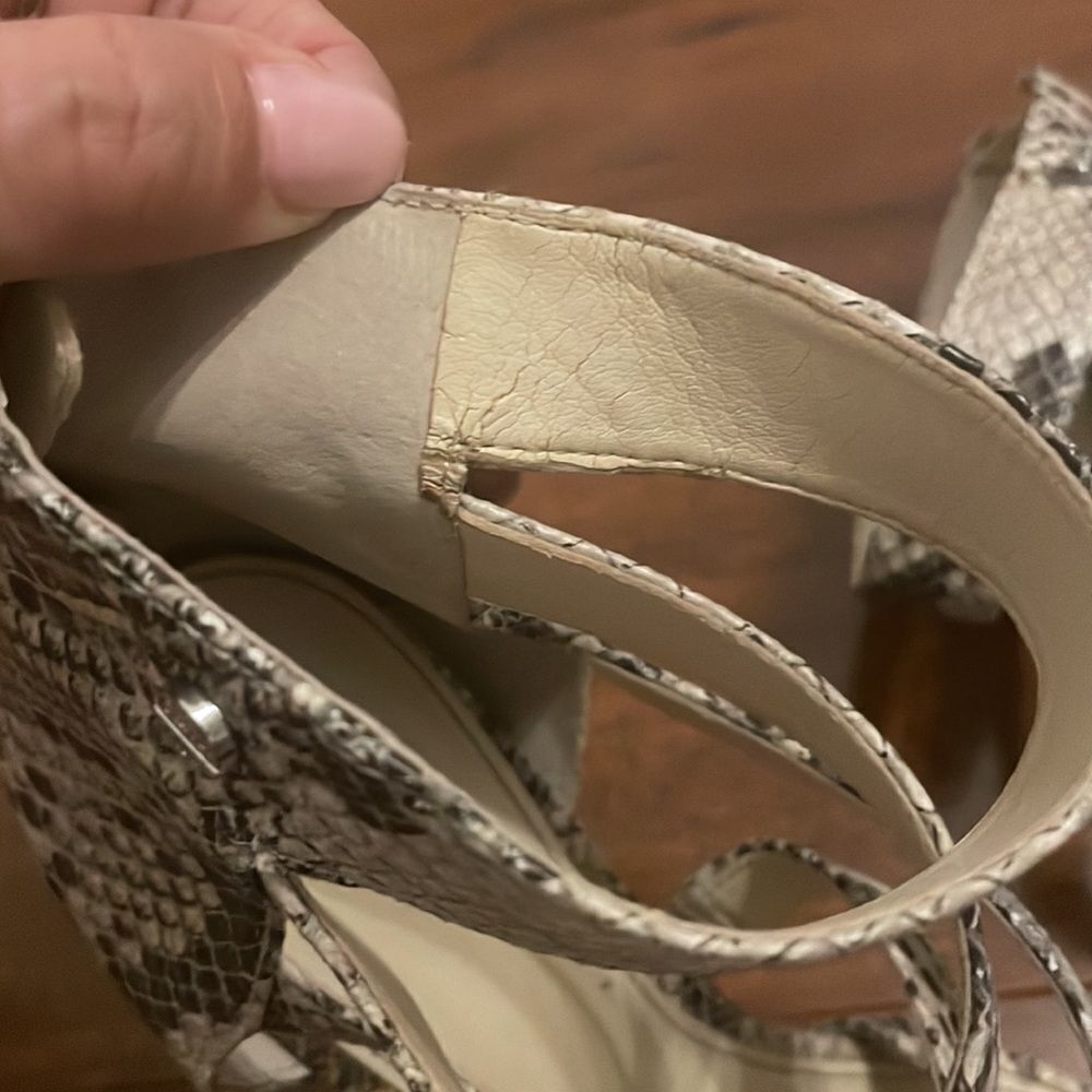 Calvin Klein Python strappy heels - Picture 8 of 15